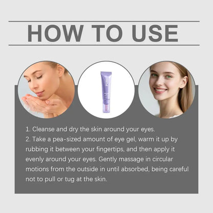 PURE Instant Lifting Eye Gel Cream anti Wrinkle anti Dark Circle Eye Massager Collagen Firming Fade Fine Lines Eye Skin Care