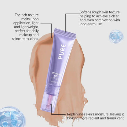 PURE Instant Lifting Eye Gel Cream anti Wrinkle anti Dark Circle Eye Massager Collagen Firming Fade Fine Lines Eye Skin Care
